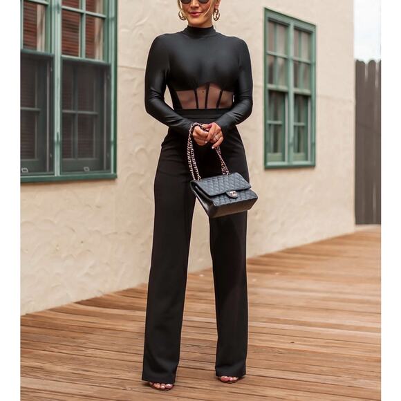 ByEgries Sloane Bodysuit Black Size Small NWT - Picture 2 of 11